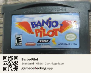 Banjo-Pilot Game Boy Advance, NTSC cartridge label