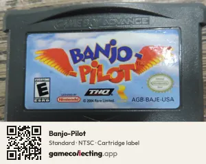 Banjo-Pilot Game Boy Advance, NTSC cartridge label