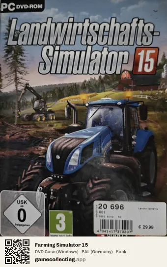 Farming Simulator 15 Computer, Germany box back