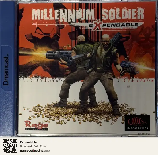 Expendable Sega Dreamcast, PAL box front