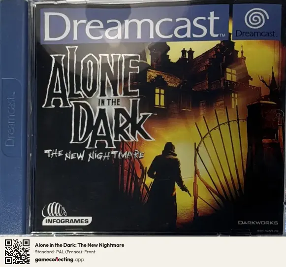 Alone in the Dark: The New Nightmare Sega Dreamcast, France box front