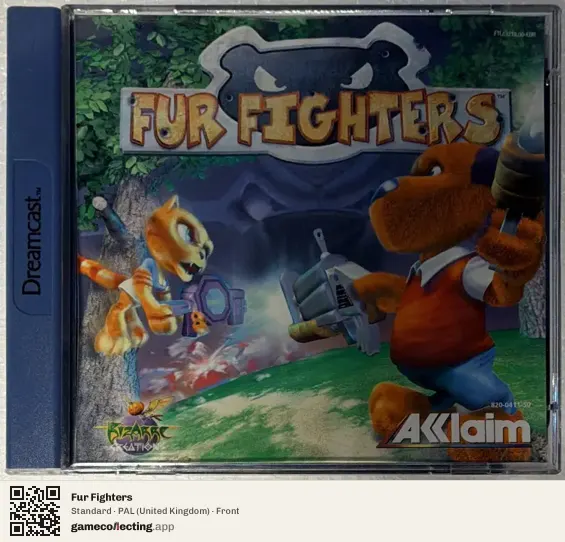 Fur Fighters Sega Dreamcast, United Kingdom box front