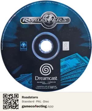 Roadsters Sega Dreamcast, PAL disc
