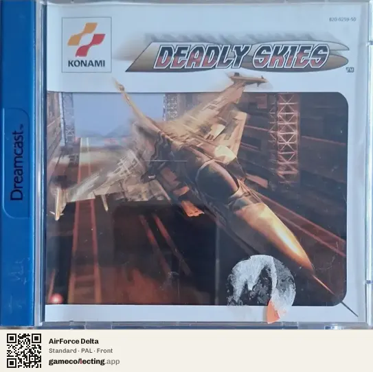 AirForce Delta Sega Dreamcast, PAL box front