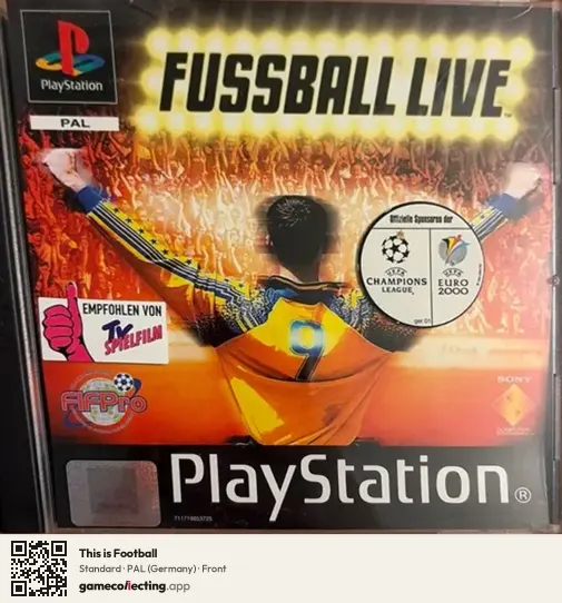 This is Football PlayStation, Germany box front