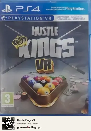 Hustle Kings VR PlayStation 4, PAL box front