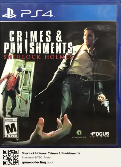 Sherlock Holmes: Crimes & Punishments PlayStation 4, NTSC box front