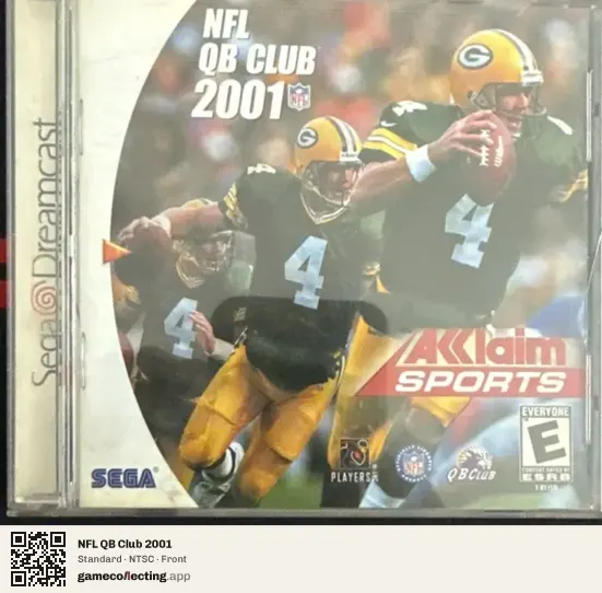 NFL QB Club 2001 Sega Dreamcast, NTSC box front