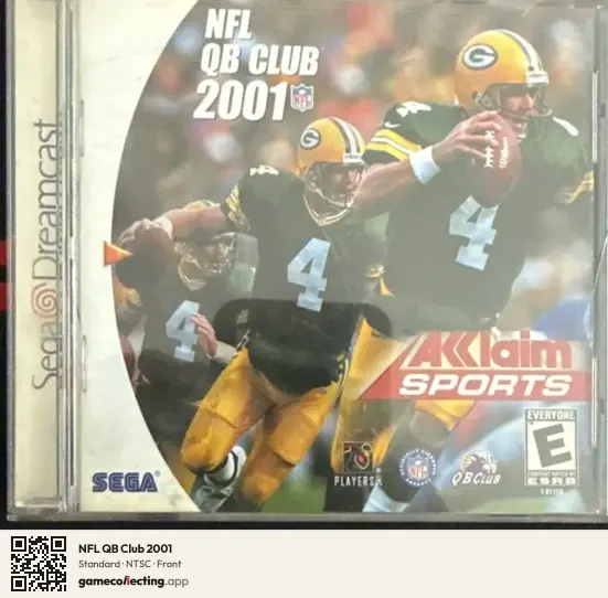 NFL QB Club 2001 Sega Dreamcast, NTSC box front