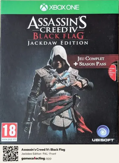 Assassin's Creed IV: Black Flag Xbox One, PAL box front