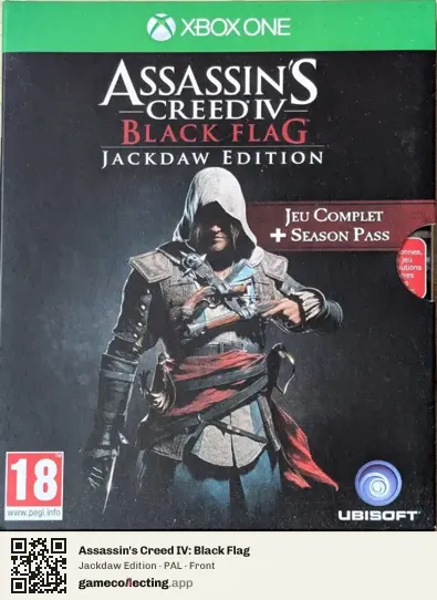 Assassin's Creed IV: Black Flag Xbox One, PAL box front