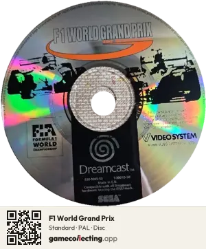 F1 World Grand Prix Sega Dreamcast, PAL disc