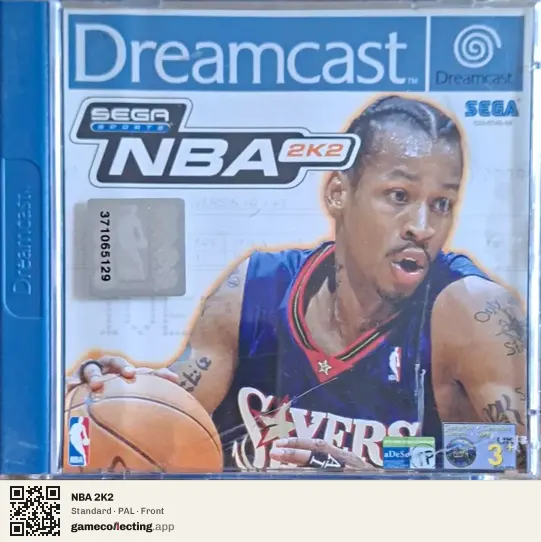 NBA 2K2 Sega Dreamcast, PAL box front