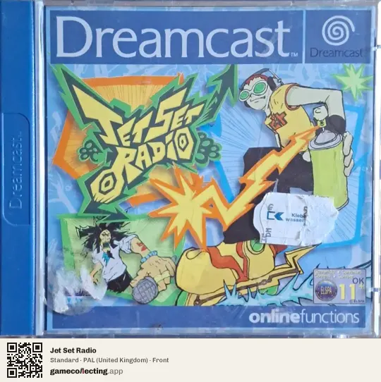Jet Set Radio Sega Dreamcast, United Kingdom box front