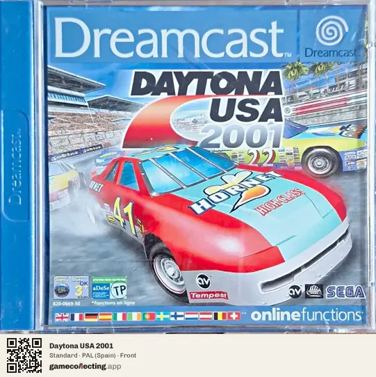Daytona USA 2001 Sega Dreamcast, Spain box front