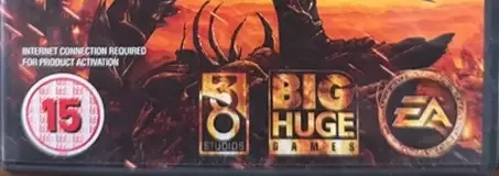 Kingdoms of Amalur: Reckoning, the BBFC circle on its front