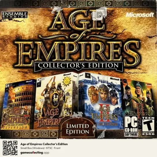 Age of Empires: Collector's Edition Computer, NTSC box front
