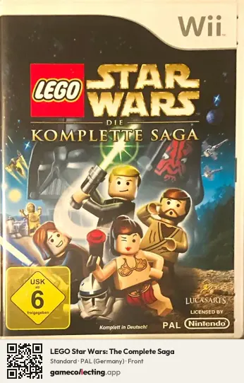 LEGO Star Wars: The Complete Saga Nintendo Wii, Germany box front