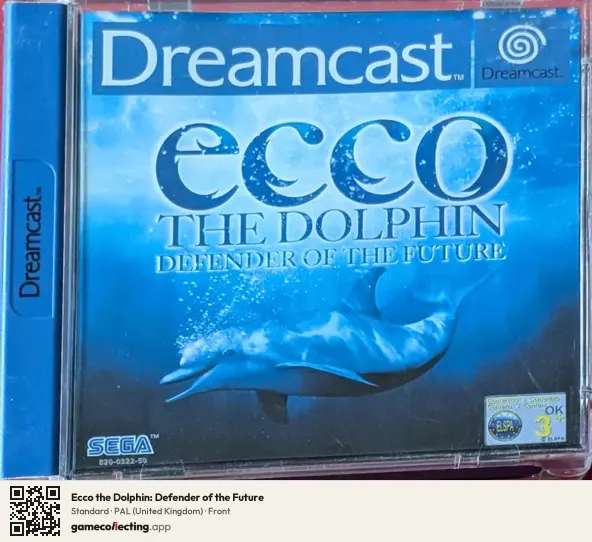 Ecco the Dolphin: Defender of the Future Sega Dreamcast, United Kingdom box front