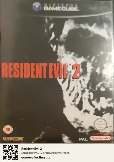 Resident Evil 2 Nintendo GameCube, United Kingdom box front