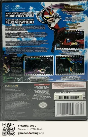 Viewtiful Joe 2 Nintendo GameCube, NTSC box back