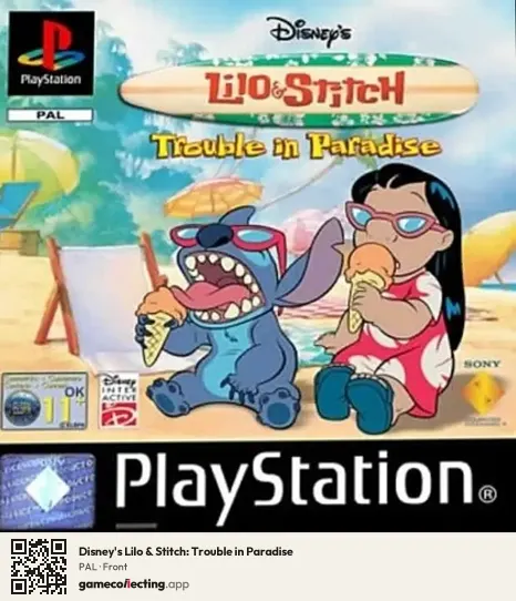 Disney's Lilo & Stitch: Trouble in Paradise PlayStation, PAL box front