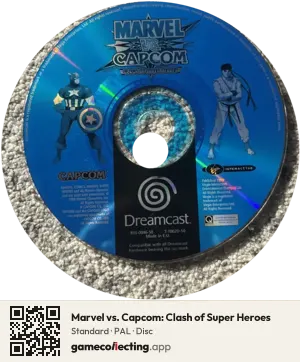Marvel vs. Capcom: Clash of Super Heroes Sega Dreamcast, PAL disc