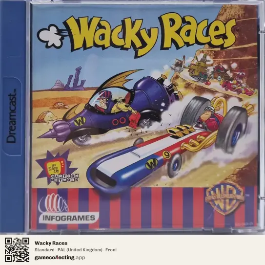 Wacky Races Sega Dreamcast, United Kingdom box front