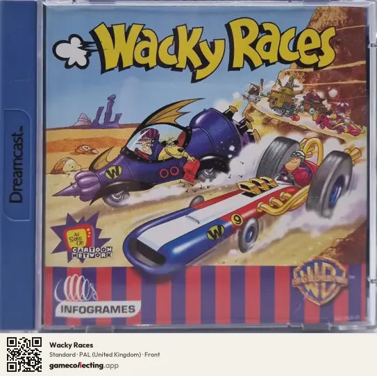 Wacky Races Sega Dreamcast, United Kingdom box front