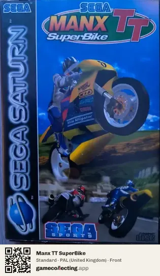 Manx TT SuperBike Sega Saturn, United Kingdom box front