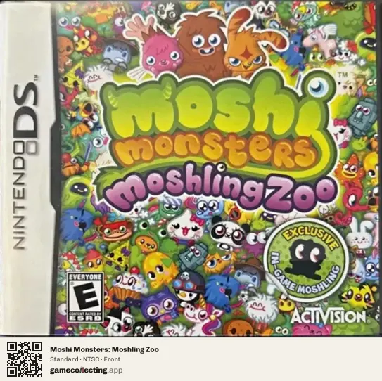 Moshi Monsters: Moshling Zoo Nintendo DS, NTSC box front