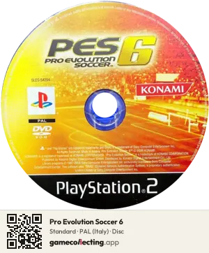 Pro Evolution Soccer 6 PlayStation 2, PAL disc