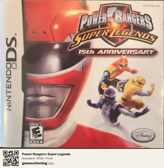 Power Rangers: Super Legends Nintendo DS, NTSC box front