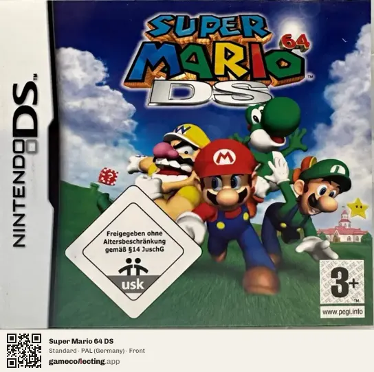 Super Mario 64 DS Nintendo DS, Germany box front