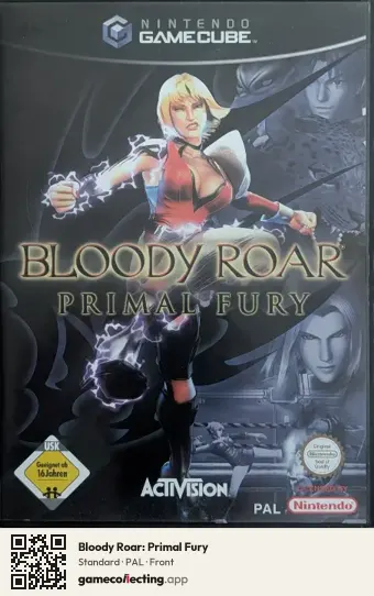 Bloody Roar: Primal Fury Nintendo GameCube, PAL box front
