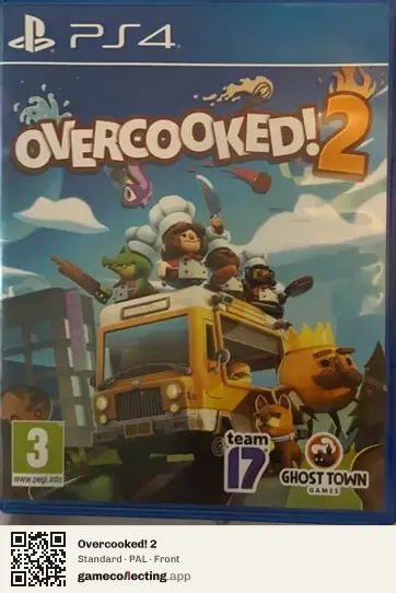 Overcooked! 2 PlayStation 4, PAL box front