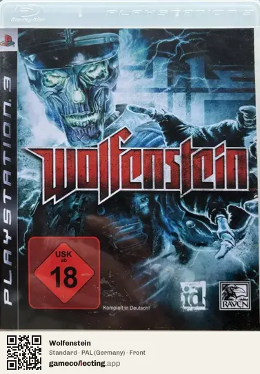 Wolfenstein PlayStation 3, Germany box front
