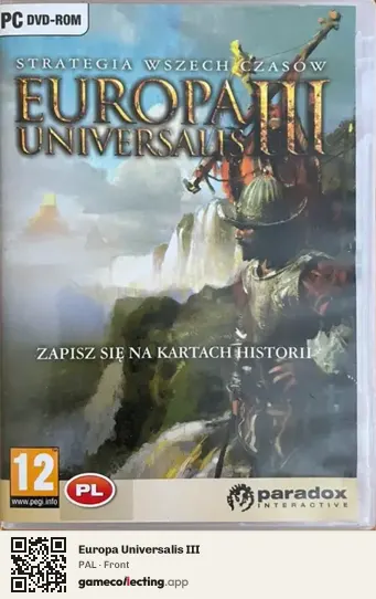Europa Universalis III Computer, PAL box front