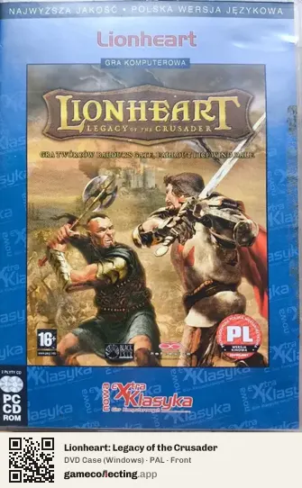Lionheart: Legacy of the Crusader Computer, PAL box front