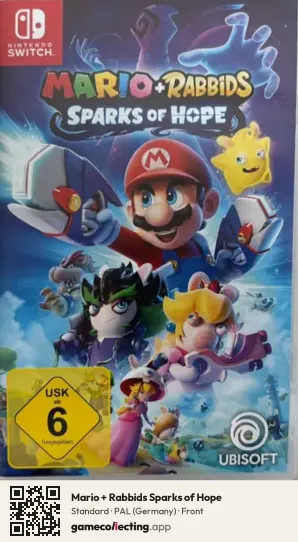 Mario + Rabbids Sparks of Hope Nintendo Switch, Germany box front