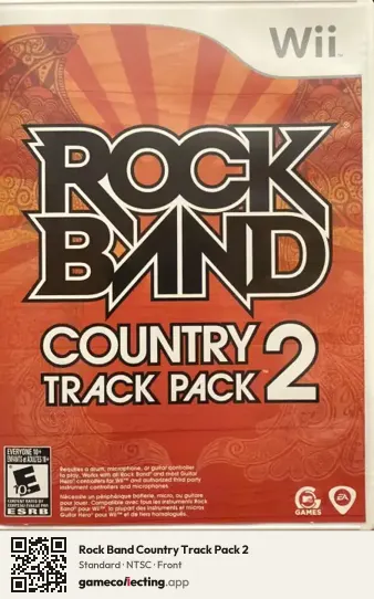 Rock Band Country Track Pack 2 Nintendo Wii, NTSC box front