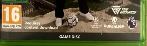 EA Sports FC 27, the PEGI square on its front