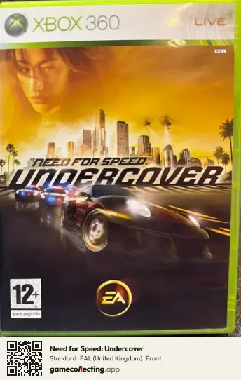 Need for Speed: Undercover Xbox 360, United Kingdom box front