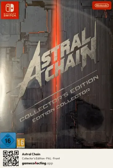 Astral Chain Nintendo Switch, PAL box front