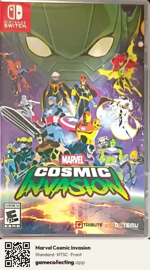 Marvel Cosmic Invasion Nintendo Switch, NTSC box front