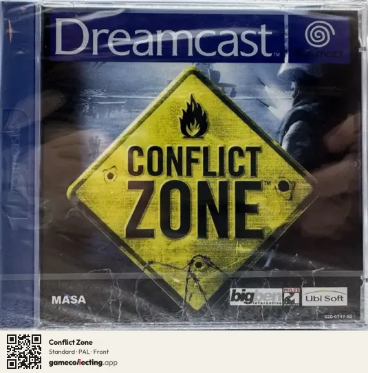 Conflict Zone Sega Dreamcast, PAL box front