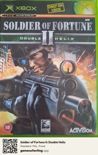 Soldier of Fortune II: Double Helix Xbox, PAL box front