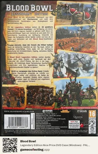 Blood Bowl Computer, Germany box back