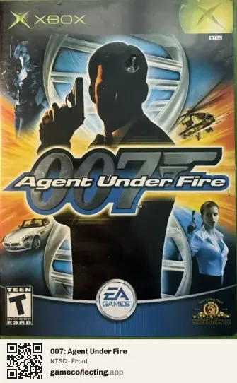 007: Agent Under Fire Xbox, NTSC box front