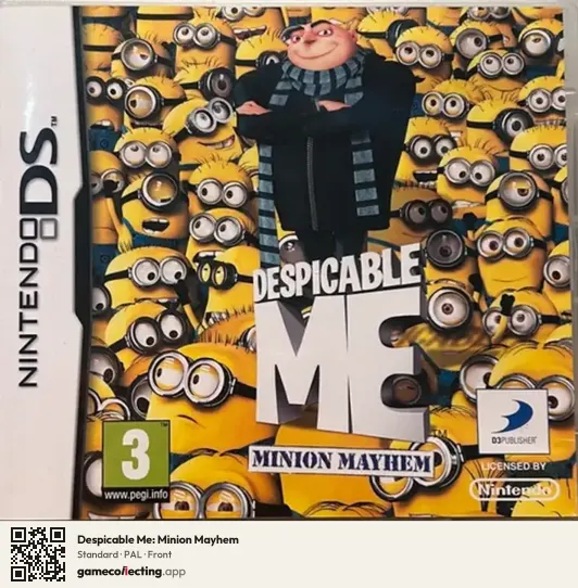 Despicable Me: Minion Mayhem Nintendo DS, PAL box front